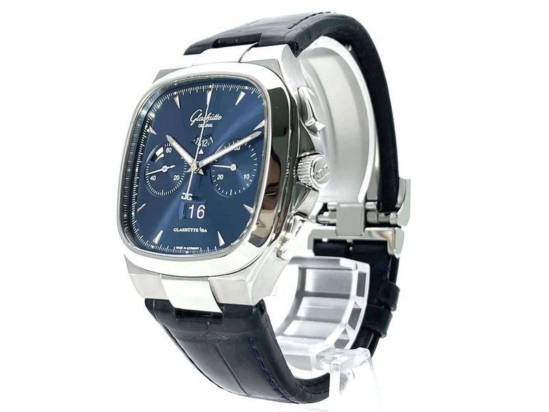 Glashütte Original Senator Seventies Chronograph Panoramadatum 1-37-02-03-02-30 aus 2015