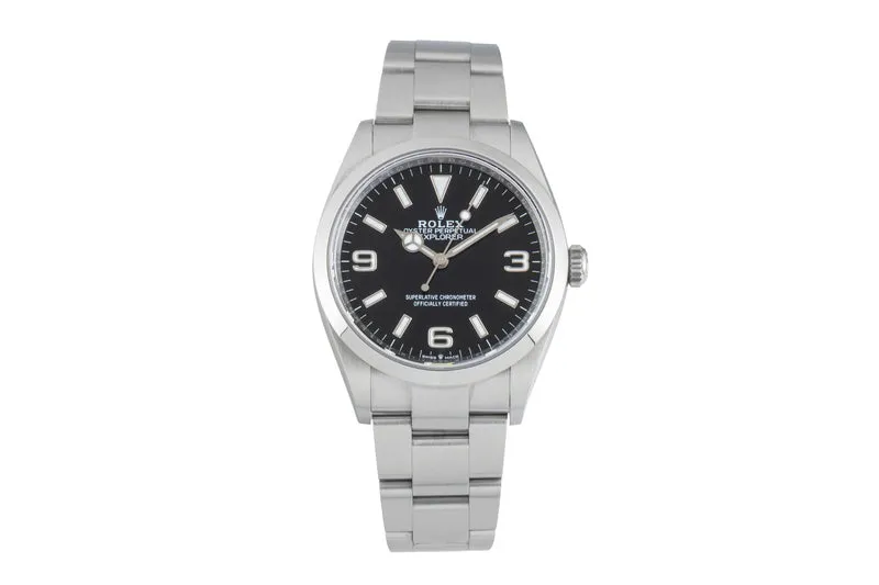 Rolex Explorer steel automatic men's watch 124270 [2602661]