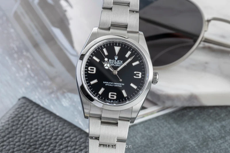 Rolex Explorer steel automatic men's watch 124270 [2602661]