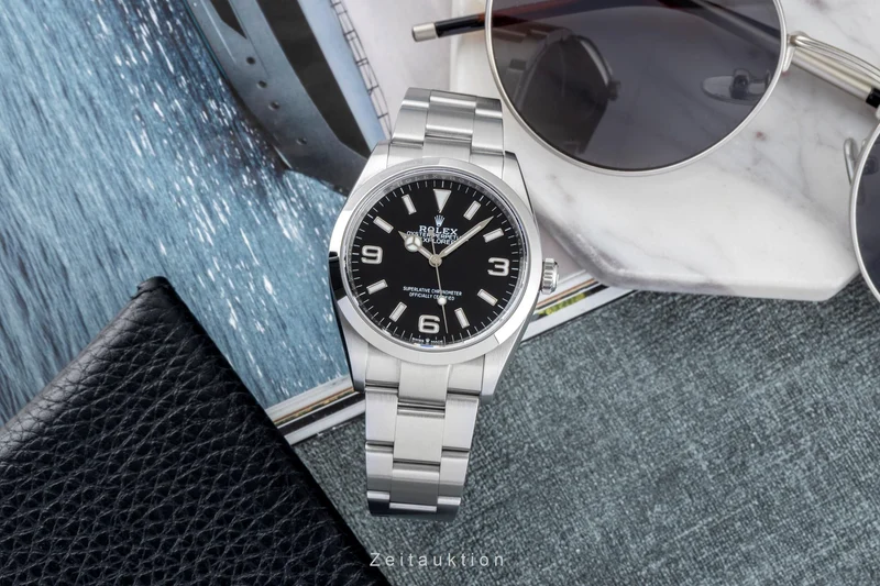 Rolex Explorer steel automatic men's watch 124270 [2602661]