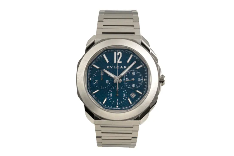 Bvlgari Octo Roma chronograph steel automatic men's watch 103829-OC 42 S CH [2602757]