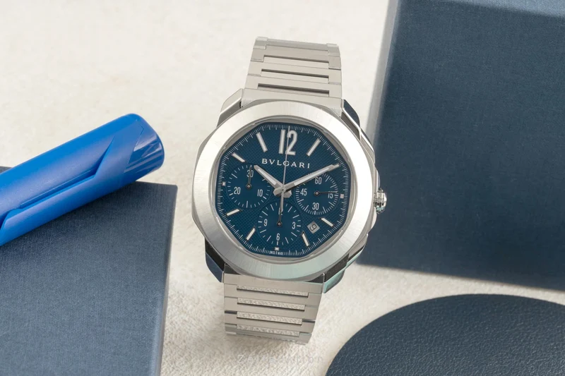 Bvlgari Octo Roma chronograph steel automatic men's watch 103829-OC 42 S CH [2602757]