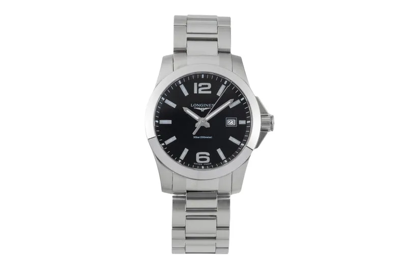Longines Conquest steel quartz men's watch L3.759.4.58.6 [2602449]