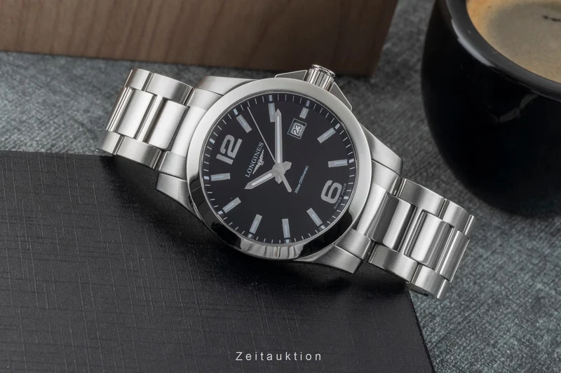 Longines Conquest steel quartz men's watch L3.759.4.58.6 [2602449]