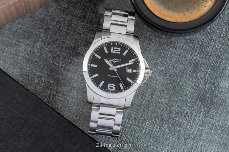 Longines Conquest steel quartz men's watch L3.759.4.58.6 [2602449]
