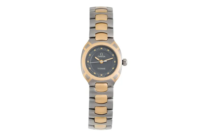 Omega Seamaster titanium / gold quartz women's watch 796.1031 [2602506]