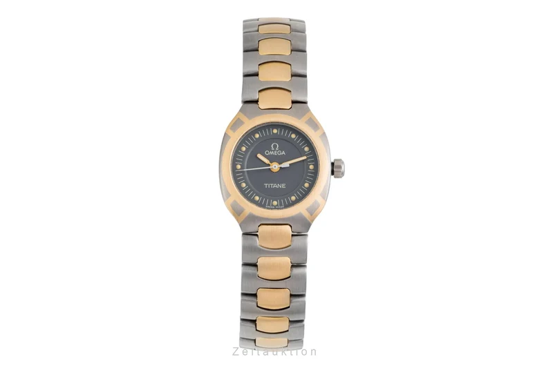 Omega Seamaster titanium / gold quartz women's watch 796.1031 [2602506]
