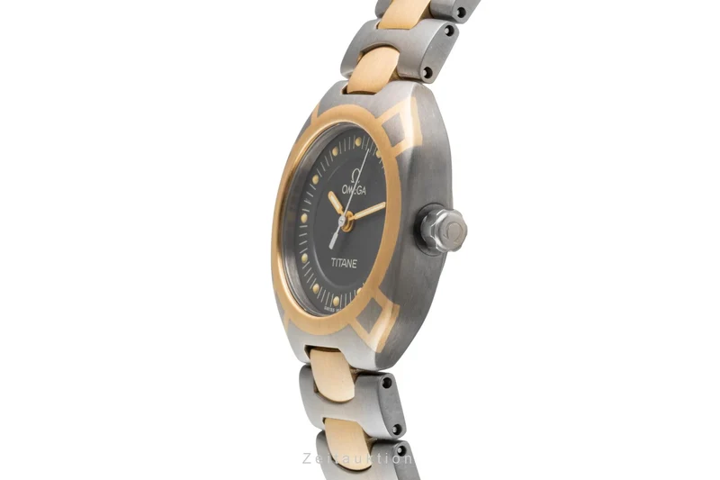 Omega Seamaster titanium / gold quartz women's watch 796.1031 [2602506]