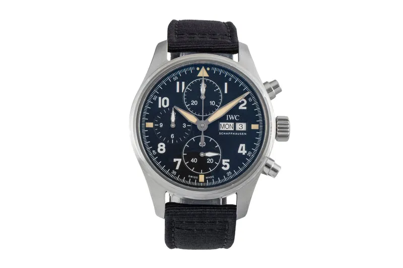 IWC Fliegerchronograph chronograph steel automatic men's watch IW387903 LP: 7700EUR [2602006]