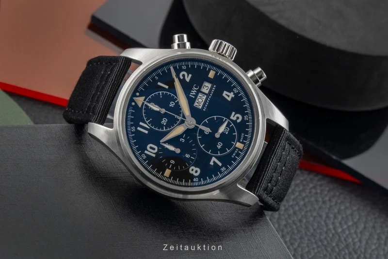 IWC Fliegerchronograph chronograph steel automatic men's watch IW387903 LP: 7700EUR [2602006]