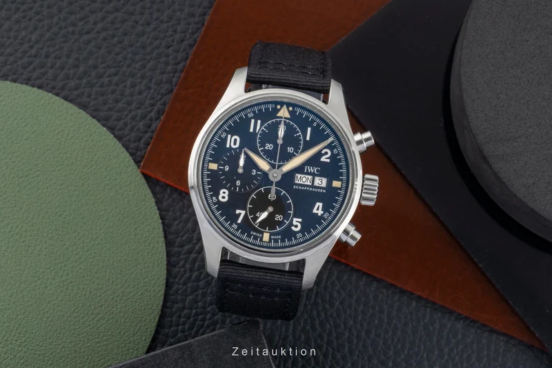 IWC Fliegerchronograph chronograph steel automatic men's watch IW387903 LP: 7700EUR [2602006]