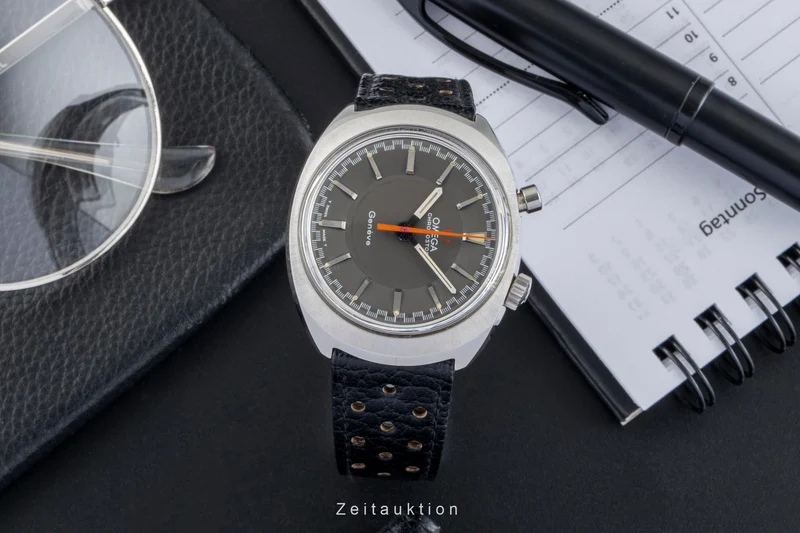 Omega Chronostop chronograph steel manual winding men's watch 145.010 Vintage [2601902]