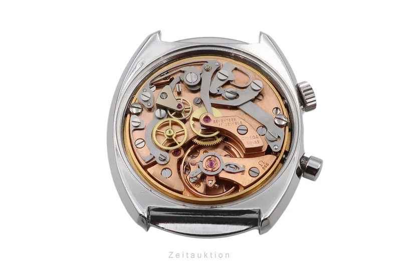 Omega Chronostop chronograph steel manual winding men's watch 145.010 Vintage [2601902]