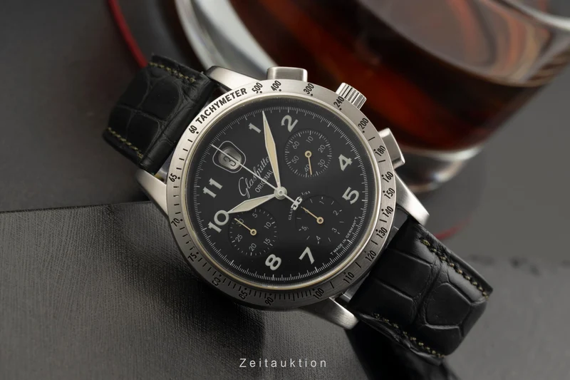 Glashütte Senator chronograph steel automatic men's watch 39-32-07-07-04 [2602220]
