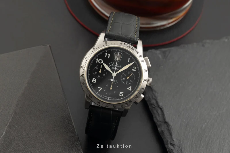 Glashütte Senator chronograph steel automatic men's watch 39-32-07-07-04 [2602220]
