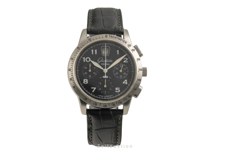 Glashütte Senator chronograph steel automatic men's watch 39-32-07-07-04 [2602220]