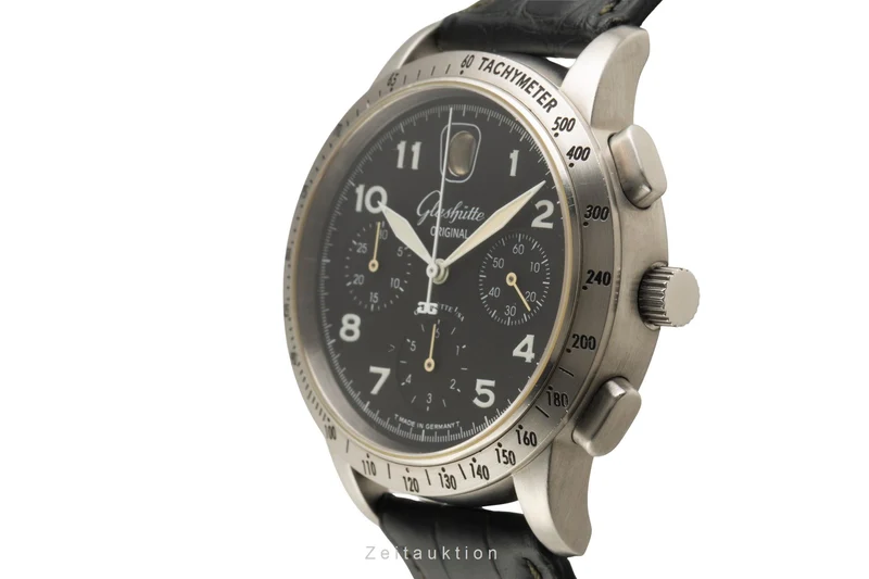 Glashütte Senator chronograph steel automatic men's watch 39-32-07-07-04 [2602220]