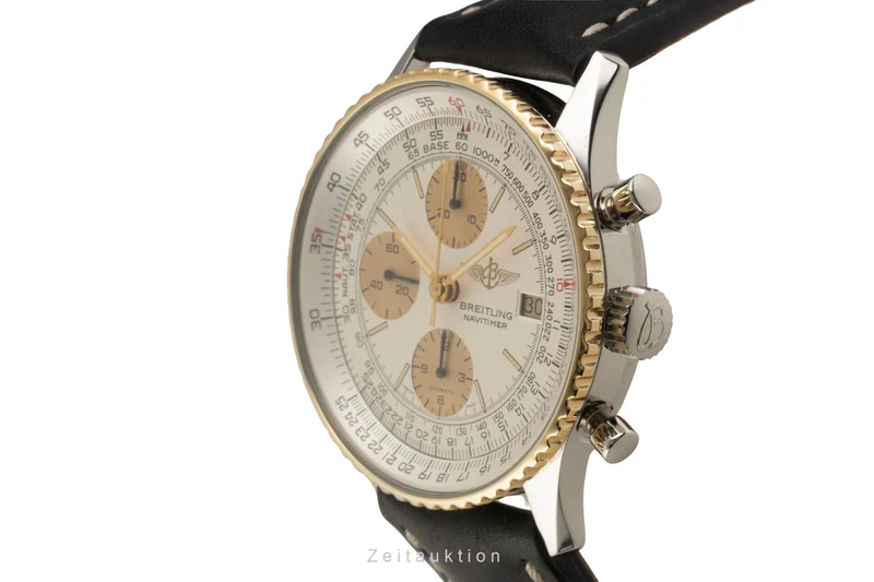 Breitling Navitimer chronograph steel / gold automatic men's watch 81610 [2602267]