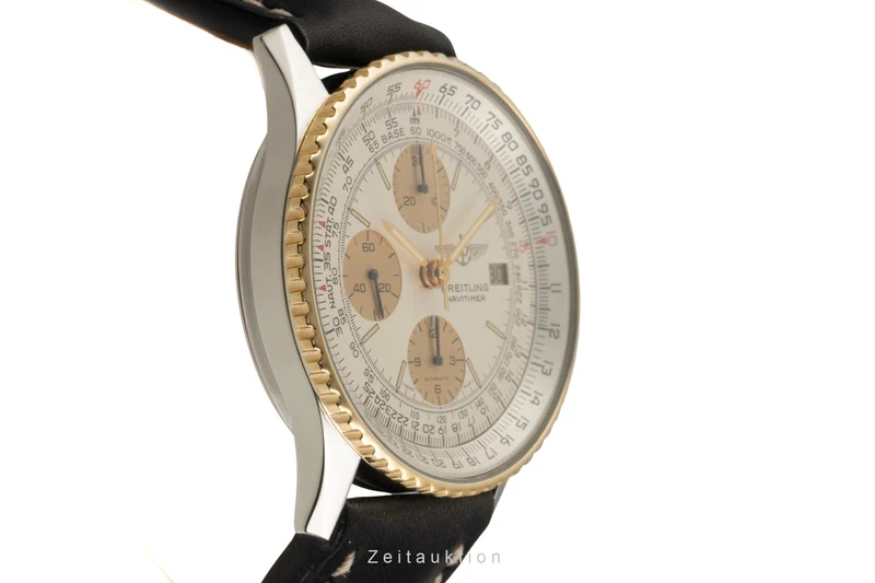 Breitling Navitimer chronograph steel / gold automatic men's watch 81610 [2602267]