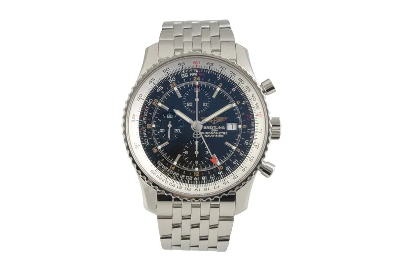 Breitling Navitimer World chronograph steel automatic men's watch A24322 [2602350]