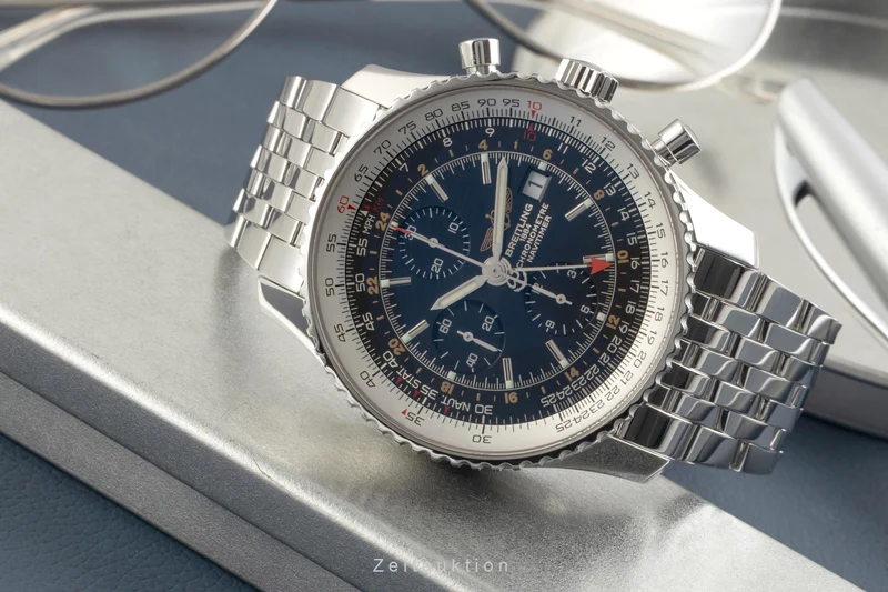 Breitling Navitimer World chronograph steel automatic men's watch A24322 [2602350]