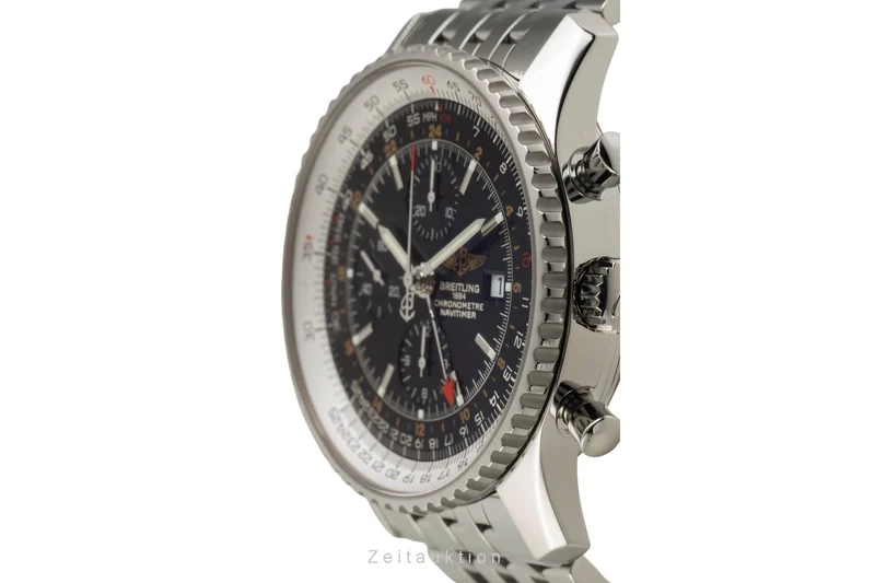 Breitling Navitimer World chronograph steel automatic men's watch A24322 [2602350]
