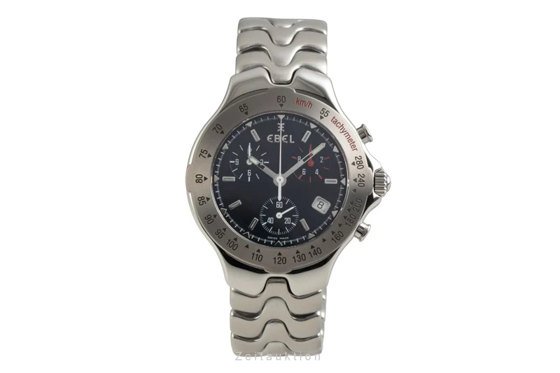 Ebel Sportwave chronograph steel / titanium quartz men's watch E9251642 [2602149]