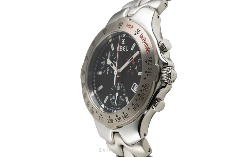 Ebel Sportwave chronograph steel / titanium quartz men's watch E9251642 [2602149]