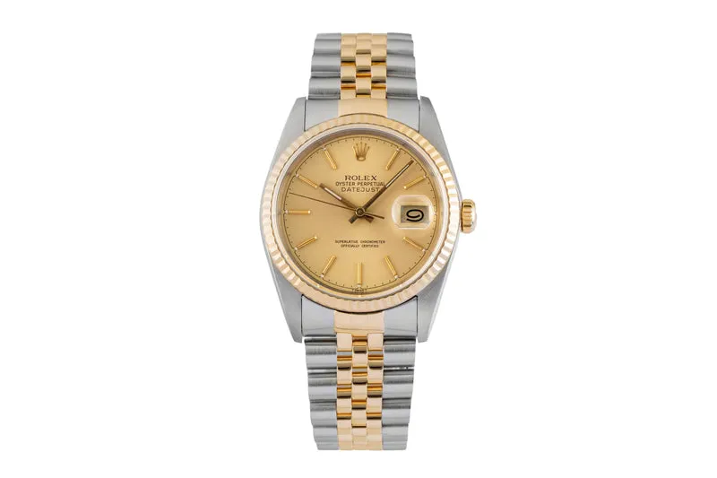 Rolex Datejust steel / gold automatic men's watch 16233 [2602383]