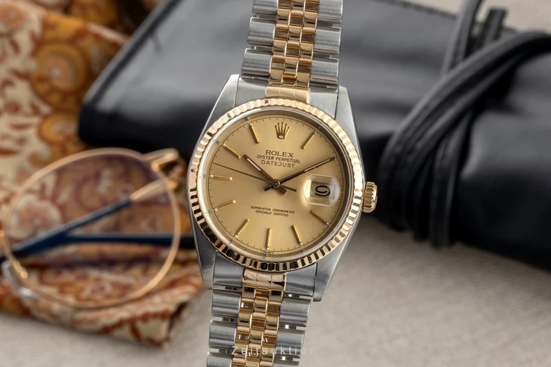 Rolex Datejust steel / gold automatic men's watch 16233 [2602383]