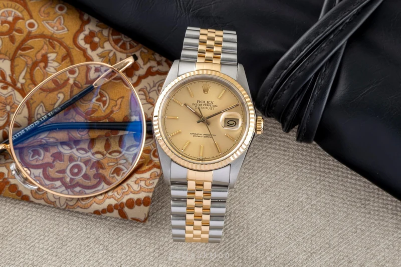 Rolex Datejust steel / gold automatic men's watch 16233 [2602383]
