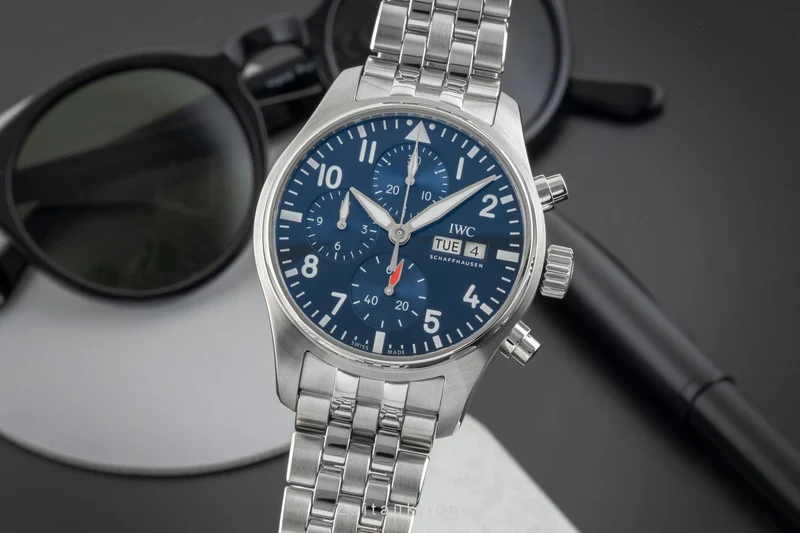 IWC Fliegerchronograph chronograph steel automatic men's watch IW388102 LP: 8600EUR [2602381]