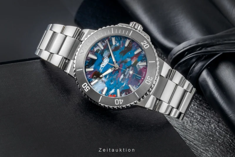 Oris Aquis Date steel automatic men's watch 01 400 7790 4150-07 8 23 02PEB LP: 3750EUR [2602637]