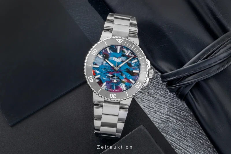 Oris Aquis Date steel automatic men's watch 01 400 7790 4150-07 8 23 02PEB LP: 3750EUR [2602637]