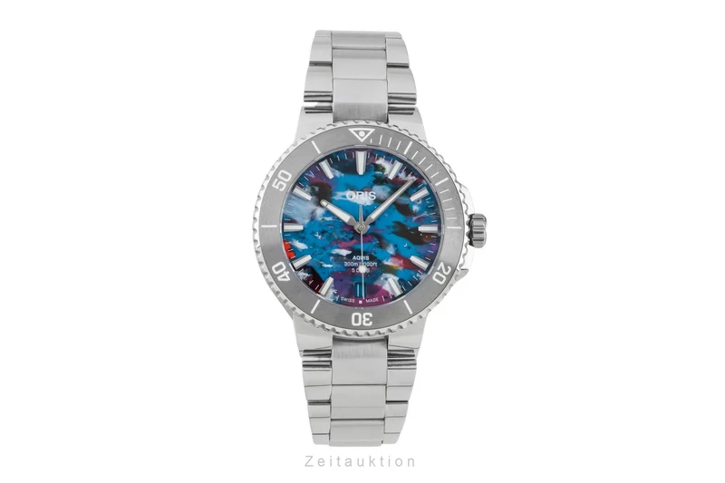 Oris Aquis Date steel automatic men's watch 01 400 7790 4150-07 8 23 02PEB LP: 3750EUR [2602637]