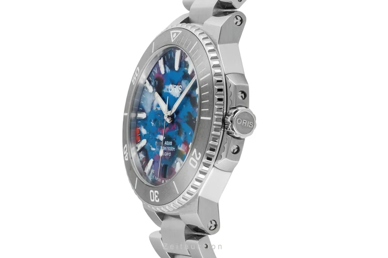 Oris Aquis Date steel automatic men's watch 01 400 7790 4150-07 8 23 02PEB LP: 3750EUR [2602637]