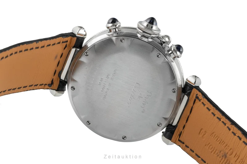 Cartier Pasha chronograph steel quartz men's watch W3101855 [2602396]