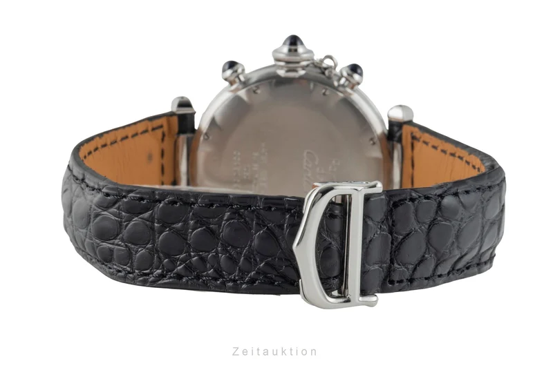 Cartier Pasha chronograph steel quartz men's watch W3101855 [2602396]