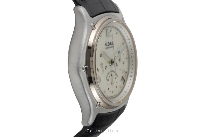 Ebel 1911 chronograph 18 ct white gold automatic men's watch E3137240 Limited [2602322]