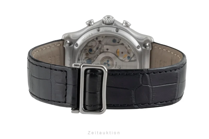 Ebel 1911 chronograph 18 ct white gold automatic men's watch E3137240 Limited [2602322]