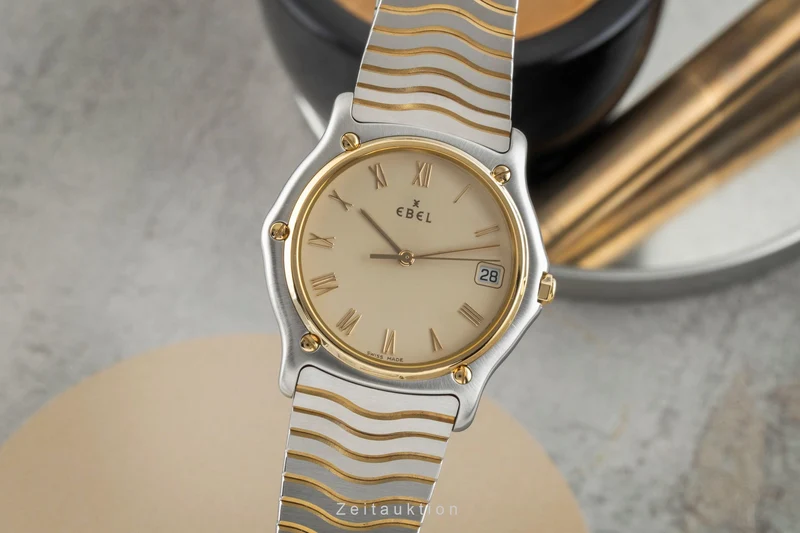 Ebel Classic Wave steel / gold quartz men's watch E1187141 [2602394]