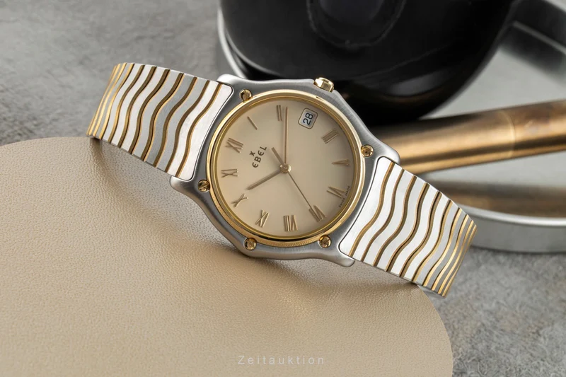 Ebel Classic Wave steel / gold quartz men's watch E1187141 [2602394]