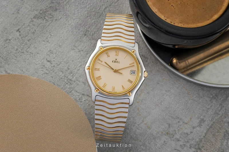 Ebel Classic Wave steel / gold quartz men's watch E1187141 [2602394]