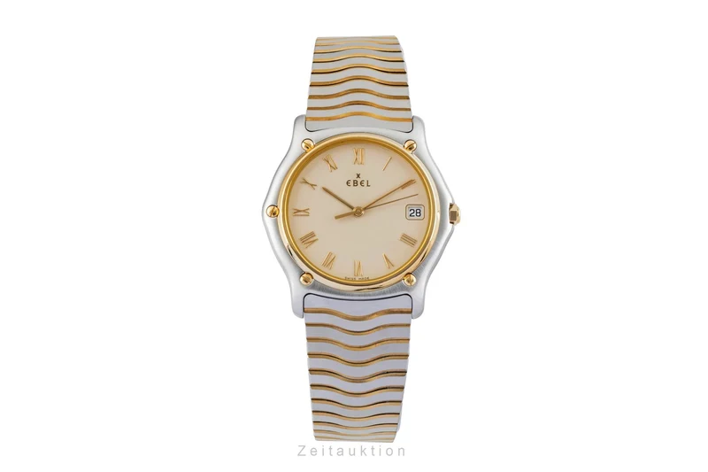 Ebel Classic Wave steel / gold quartz men's watch E1187141 [2602394]
