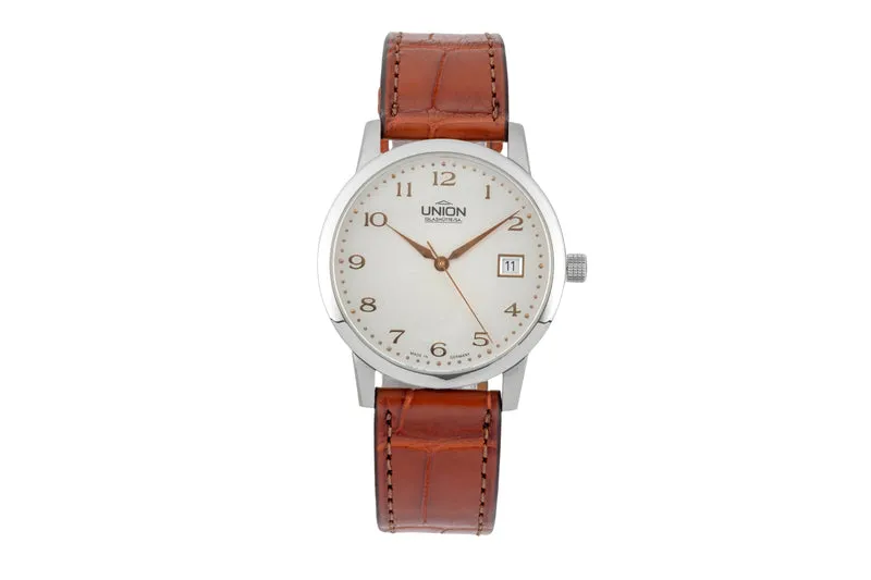Union Glashütte Diplomat steel automatic men's watch 26.11.16.02.10 [2602343]