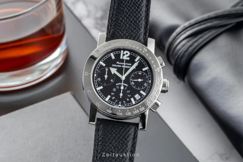 Girard Perregaux 7000 chronograph steel automatic men's watch 7030 [2602345]