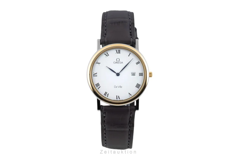 Omega De Ville gilt / steel quartz women's watch 196.2379 [2602299]