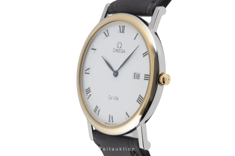 Omega De Ville gilt / steel quartz women's watch 196.2379 [2602299]