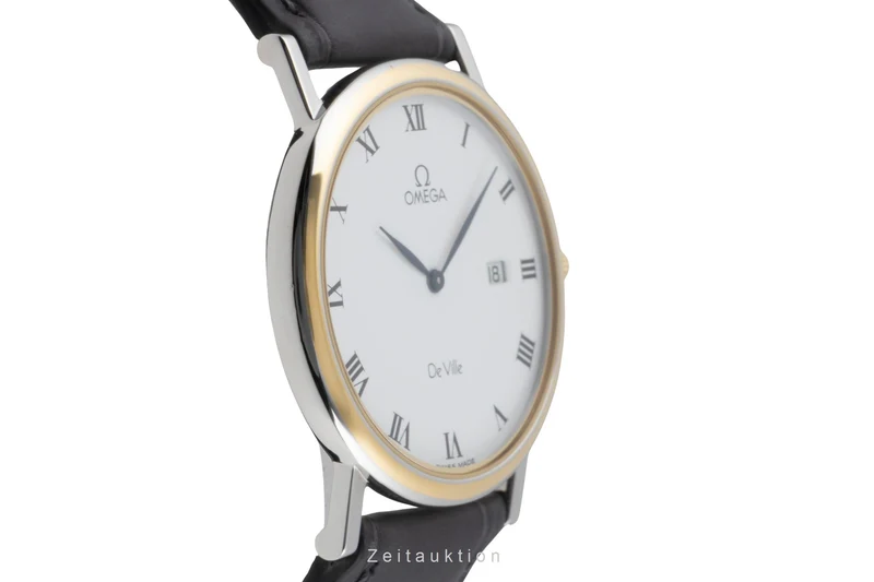 Omega De Ville gilt / steel quartz women's watch 196.2379 [2602299]