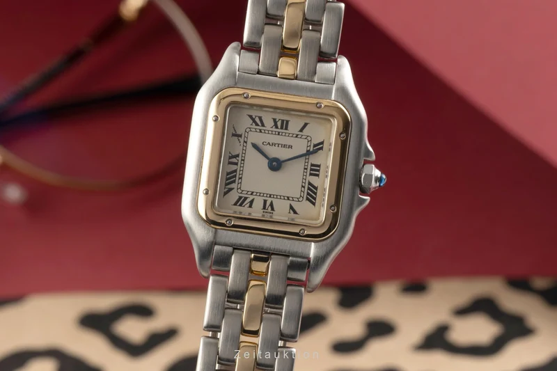 Cartier Panthere steel / gold quartz women's watch 84083242 [2602105]
